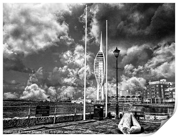 Spinnaker Tower Portsmouth Harbour Print by Lady Debra Bowers L.R.P.S
