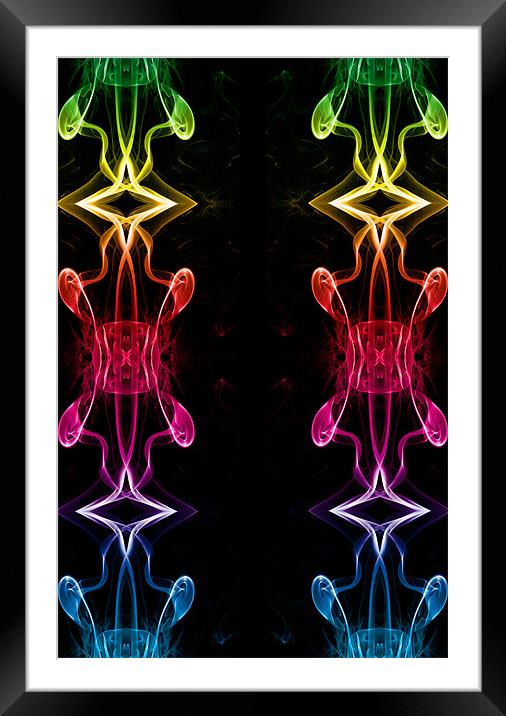 Smoke Chains 1 Framed Mounted Print by Steve Purnell