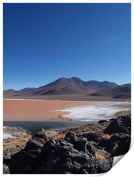 Bolivian Salt Flats Print by Belinda Cook