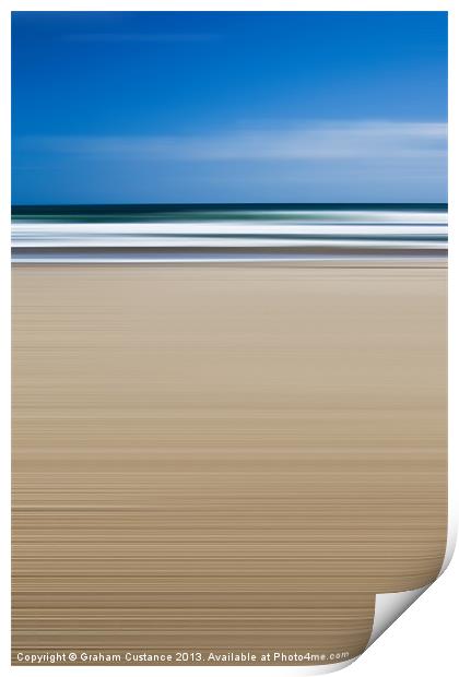 Abstract Beach Print by Graham Custance
