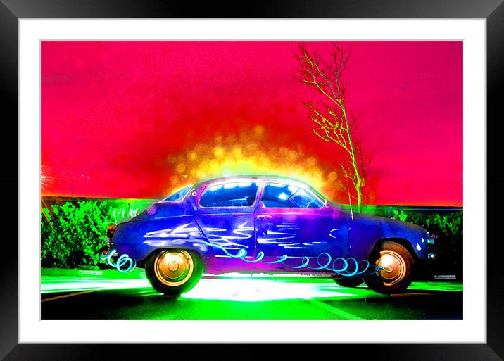 Saabs Delight Framed Mounted Print by Andrew Vernon