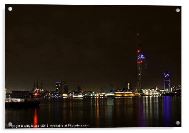 Spinnaker Tower Acrylic by kelly Draper