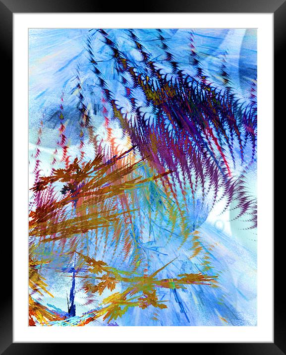 Forest Life Framed Mounted Print by Abstract  Fractal Fantasy