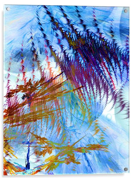 Forest Life Acrylic by Abstract  Fractal Fantasy