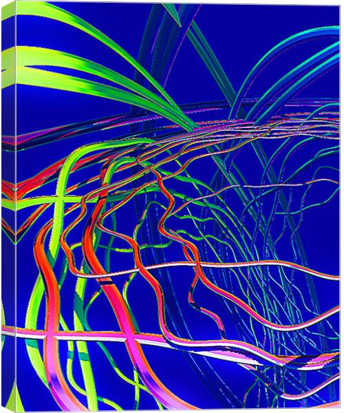 Live Wire Canvas Print by Abstract  Fractal Fantasy