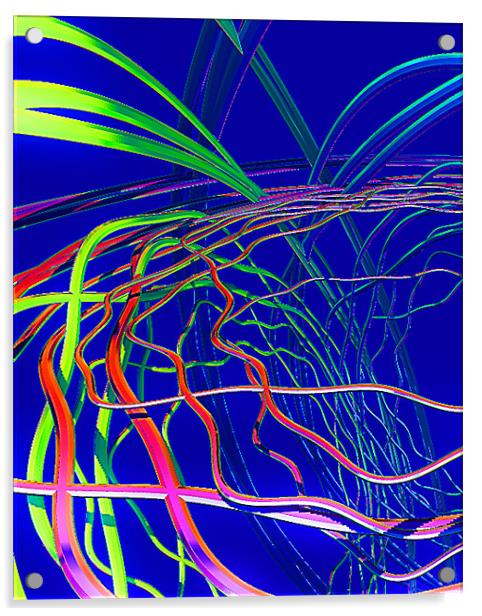 Live Wire Acrylic by Abstract  Fractal Fantasy