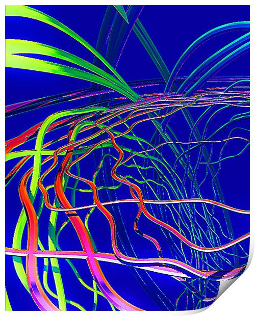 Live Wire Print by Abstract  Fractal Fantasy