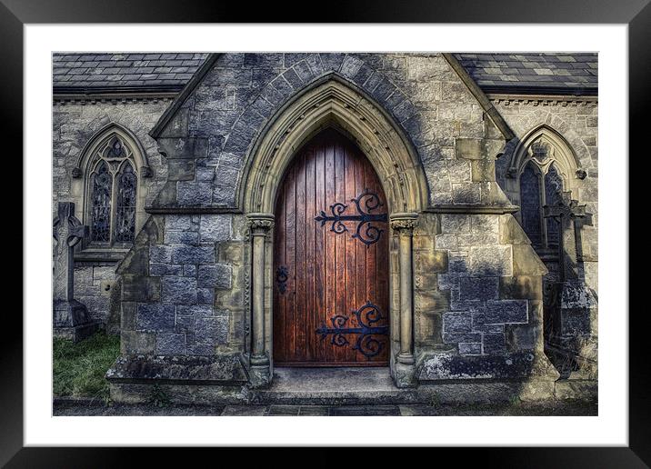 Church Door Framed Mounted Print by Ian Mitchell