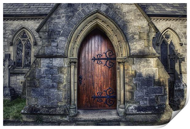 Church Door Print by Ian Mitchell