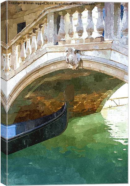 Take me back to Venice Canvas Print by Brian  Raggatt