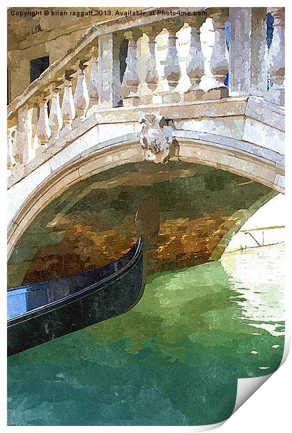 Take me back to Venice Print by Brian  Raggatt