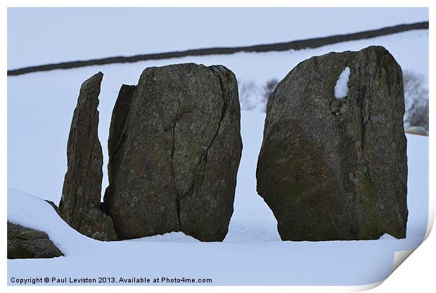  Swinside Stone Circle (Winter) Print by Paul Leviston