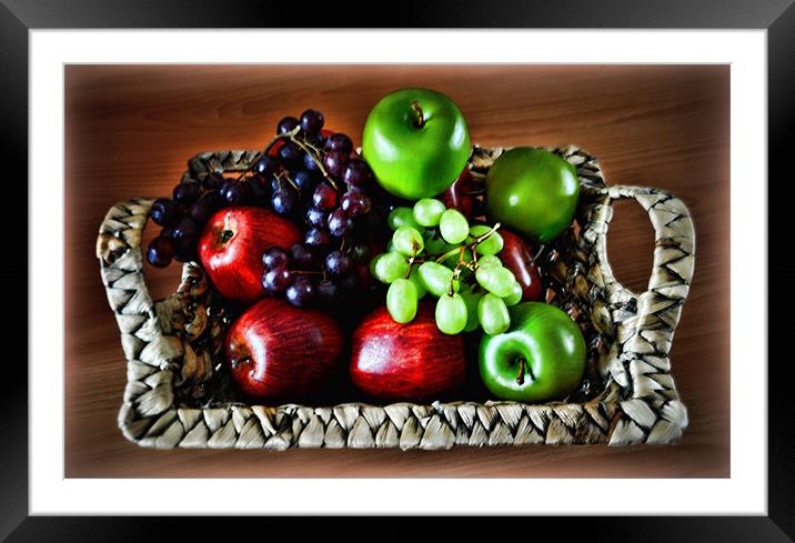 fruit Framed Mounted Print by sue davies
