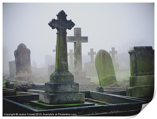 Ethereal Graveyard Print by Jackie Forrest