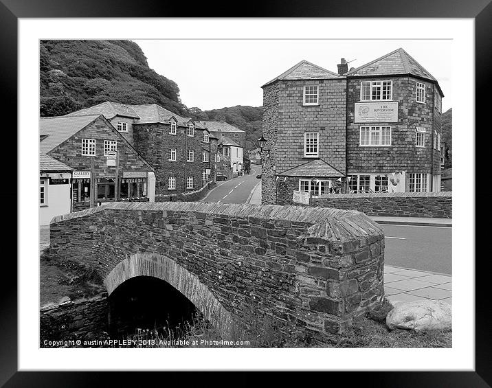 BOSCASTLE,NORTH CORNWALL Framed Mounted Print by austin APPLEBY