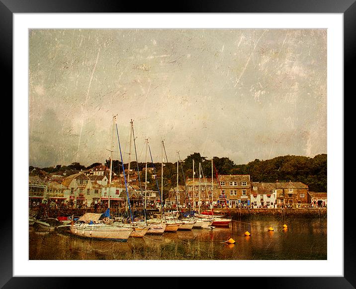Padstow Harbour Framed Mounted Print by Dawn Cox