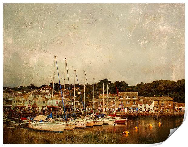 Padstow Harbour Print by Dawn Cox