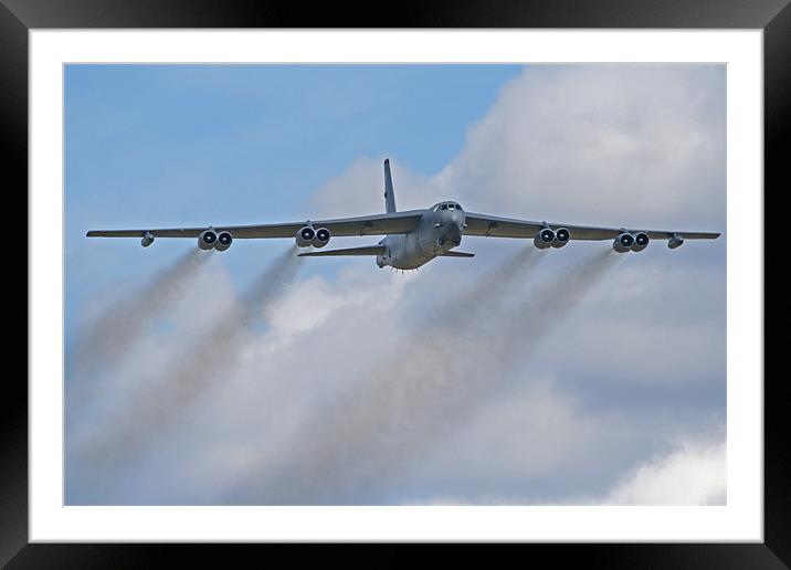 Smokey B-52 bomber Framed Mounted Print by Rachel & Martin Pics