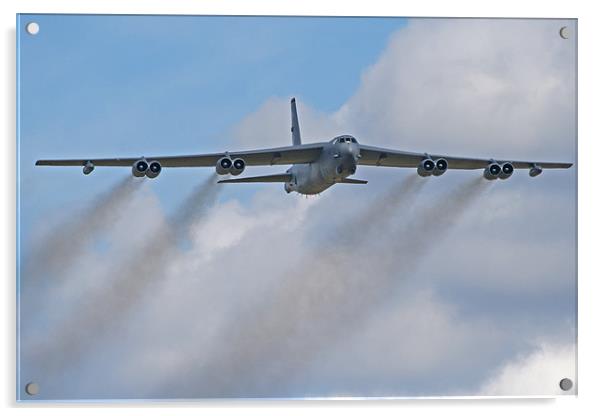 Smokey B-52 bomber Acrylic by Rachel & Martin Pics