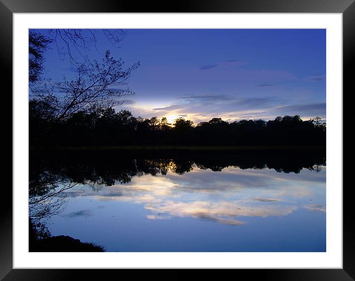 Sunrise reflections Framed Mounted Print by Carol Young
