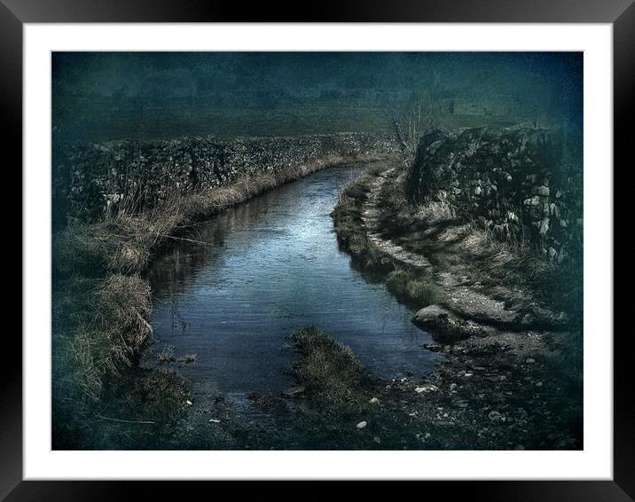 Down by the Beck Framed Mounted Print by Debra Kelday