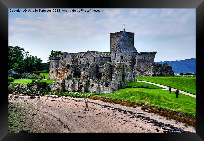 Inchcolm Island Medieval Abbey Framed Print by Valerie Paterson