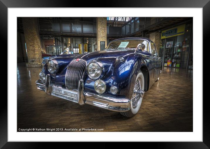 Blue Jag Framed Mounted Print by Nathan Wright