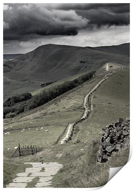 Storm Over The Great Ridge Print by Darren Burroughs