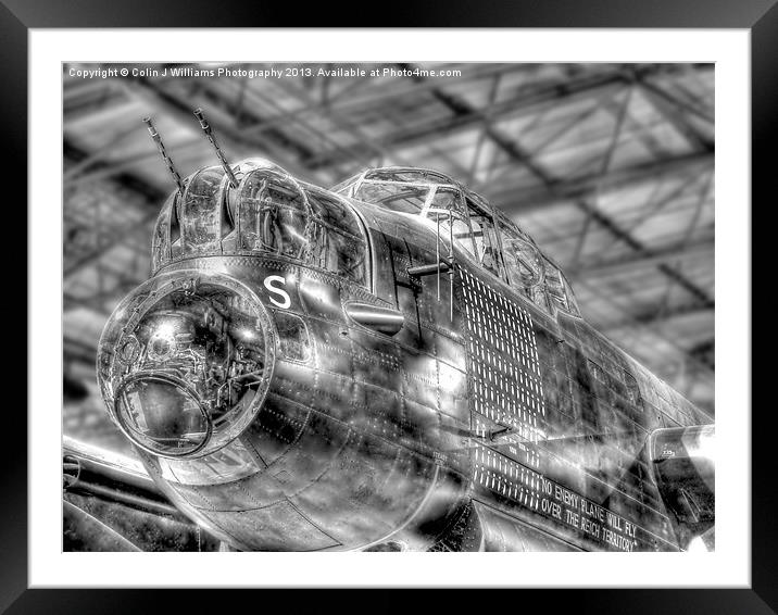 Lancaster S Sugar - Hendon Framed Mounted Print by Colin Williams Photography