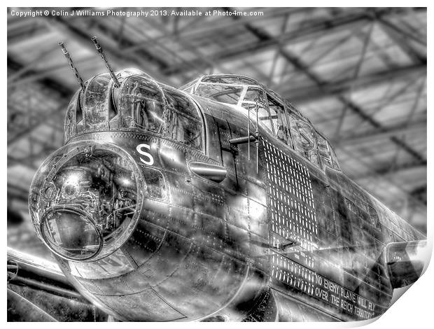 Lancaster S Sugar - Hendon Print by Colin Williams Photography