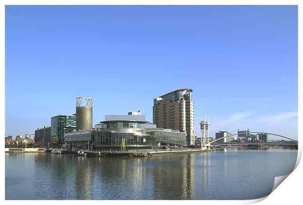 Lowry Centre, Salford Quays, Manchester Print by Alastair Wallace