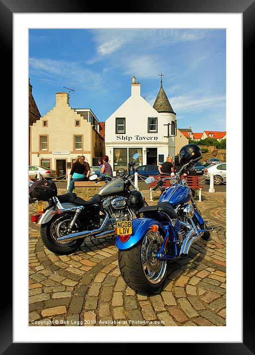 Harley Rally Anstruther Framed Mounted Print by Bob Legg