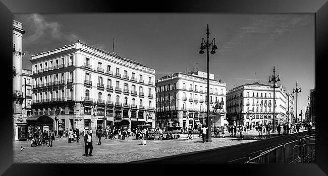 Puerta del Sol - B&W Framed Print by Tom Gomez
