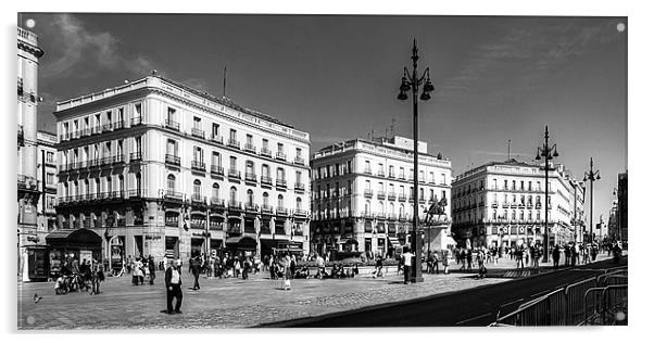 Puerta del Sol - B&W Acrylic by Tom Gomez