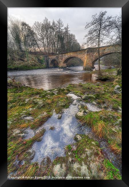 Froncysyllte Bridge Llangollen Framed Print by Adrian Evans
