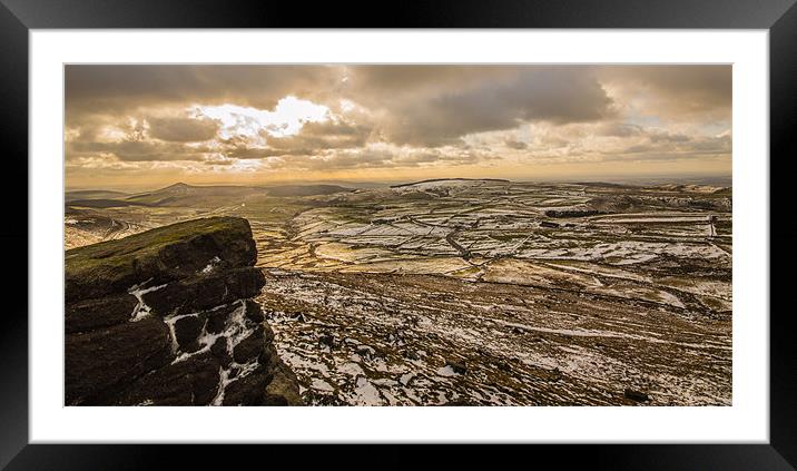 View from Shining Tor Framed Mounted Print by Phil Tinkler