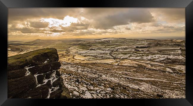 View from Shining Tor Framed Print by Phil Tinkler