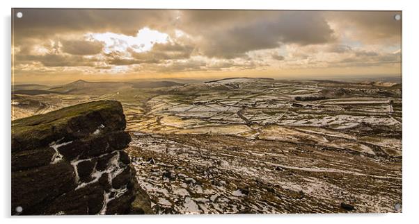 View from Shining Tor Acrylic by Phil Tinkler