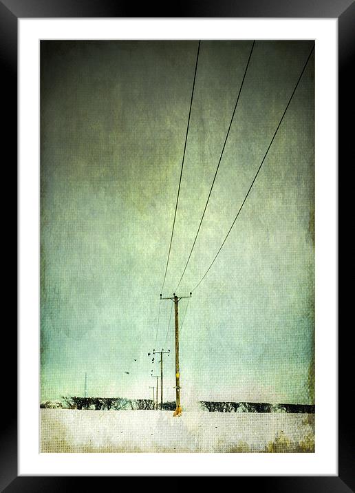 Power lines Framed Mounted Print by Stephen Mole