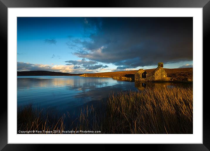 Conwy lake Framed Mounted Print by Rory Trappe