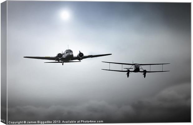 Anson and Rapide Canvas Print by J Biggadike