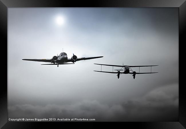 Anson and Rapide Framed Print by J Biggadike