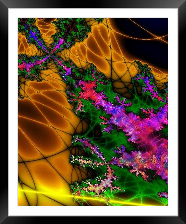 Dirty Deeds done Dirt Cheap Framed Mounted Print by Abstract  Fractal Fantasy