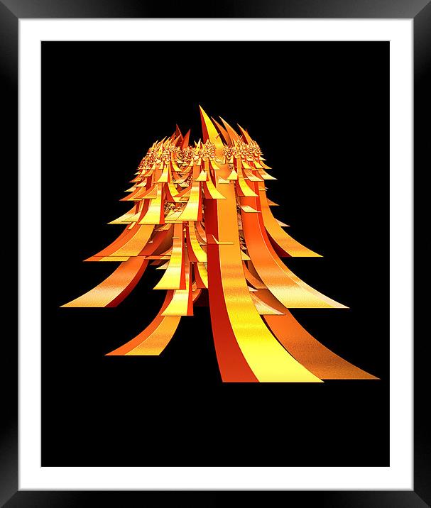From Yesterday Framed Mounted Print by Abstract  Fractal Fantasy