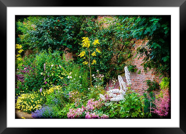 English Country Garden Framed Mounted Print by Mark Llewellyn