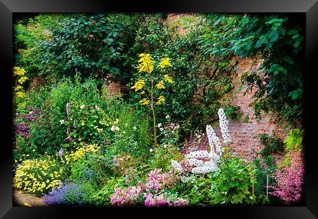 English Country Garden Framed Print by Mark Llewellyn