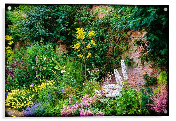 English Country Garden Acrylic by Mark Llewellyn