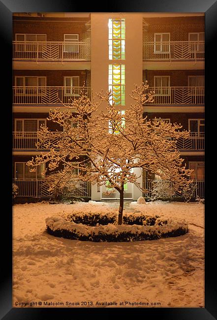 Art Deco Tree Framed Print by Malcolm Snook
