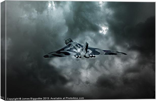 Vulcan Storm Canvas Print by J Biggadike