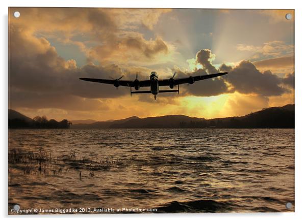 Lancaster and the Lake Acrylic by J Biggadike